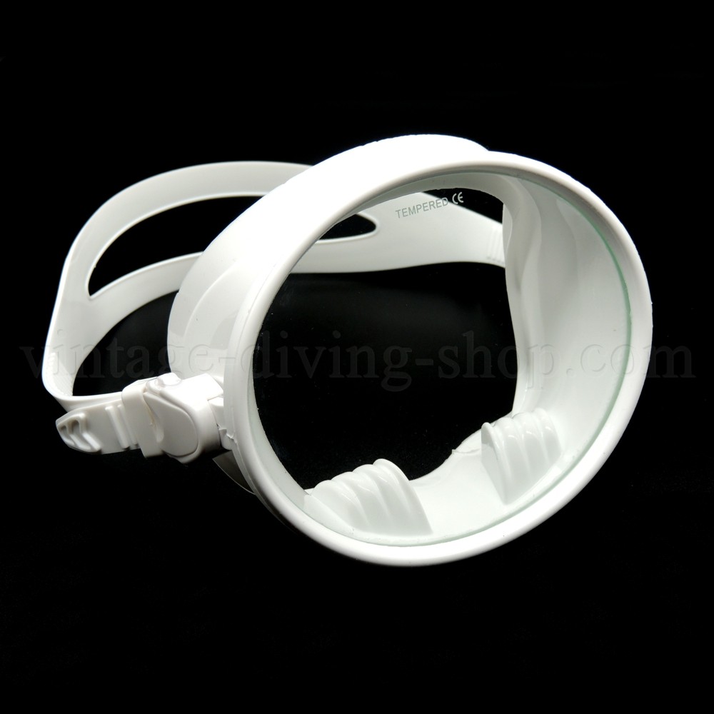 reinweiße runde rahmenlose Retro Taucher-Maske Scuba Taucherbrille Silikon NEU reinweiße runde rahmenlose Retro Taucher-Maske Scuba Taucherbrille Silikon NEU