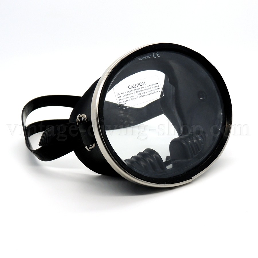 Classic Oval Einglas Retro Taucher-Maske Scuba Taucherbrille aus schwarzem Gummi NEU Classic Oval Einglas Retro Taucher-Maske Scuba Taucherbrille aus schwarzem Gummi NEU