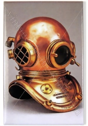 Fridge Kühlschrank Magnet - C.E. Heinke & Co. Ltd 6-bolt diving helmet - NEW