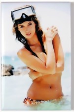 Fridge Kühlschrank Magnet - sexy beauty scuba mask nude girl - NEW